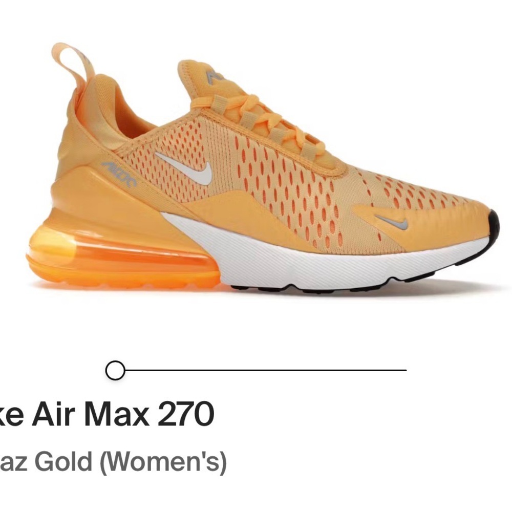 Nike Air Max 270 Women's Sneakers - Dazzling Gold